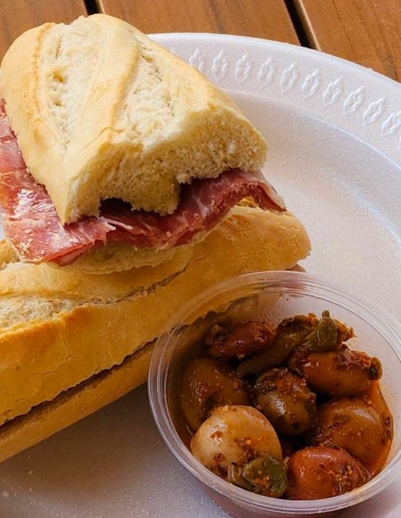 Dry-cured ham Bocata